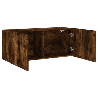 Tv-meubel wandgemonteerd 100x30x41 cm gerookt eikenkleurig 5