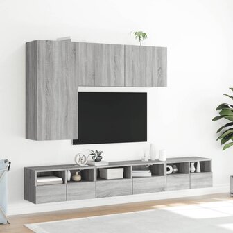 Tv-meubel wandgemonteerd 100x30x41 cm grijs sonoma eikenkleurig 11