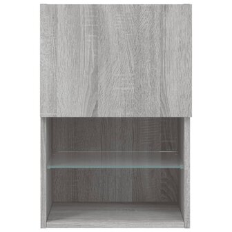 Tv-meubel met LED-verlichting 40,5x30x60 cm grijs sonoma eiken 9