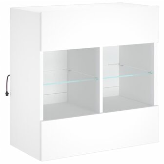 Tv-meubel met LED-verlichting 58,5x30x60,5 cm wit 3