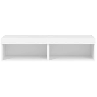 Tv-meubels met LED-verlichting 2 st 60x30x30 cm wit 8