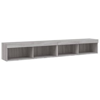 Tv-meubels met LED-verlichting 2 st 100x30x30 cm grijs sonoma 7