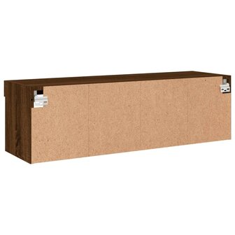 Tv-meubel met LED-verlichting 100x30x30 cm bruin eikenkleur 12