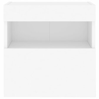 Tv-wandmeubels met LED-verlichting 2 st 40x30x40 cm wit 10