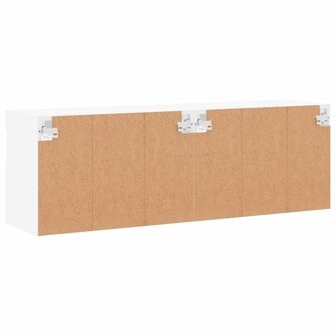 Tv-wandmeubels met LED-verlichting 2 st 60x30x40 cm wit 11