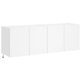 Tv-wandmeubels met LED-verlichting 2 st 60x35x41 cm wit 3