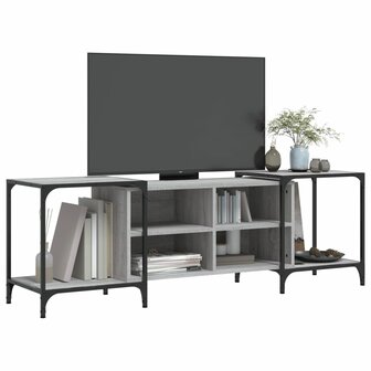 Tv-meubel 153x37x50 cm bewerkt hout grijs sonoma eikenkleurig 3