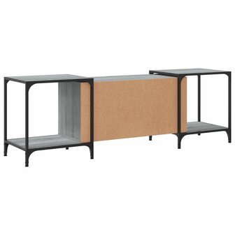 Tv-meubel 153x37x50 cm bewerkt hout grijs sonoma eikenkleurig 6