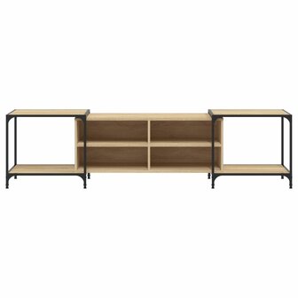 Tv-meubel 203x37x50 cm bewerkt hout sonoma eikenkleurig 4