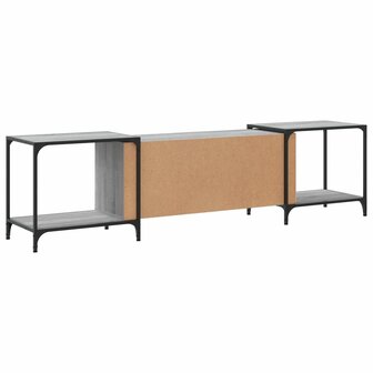 Tv-meubel 203x37x50 cm bewerkt hout grijs sonoma eikenkleurig 6