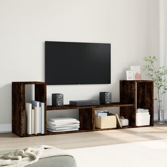 Tv-meubelen 2 st 75x30x50 cm bewerkt hout gerookt eikenkleurig 3