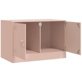 Tv-meubel 67x39x44 cm staal roze 6