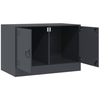 Tv-meubel 67x39x44 cm staal antracietkleurig 7