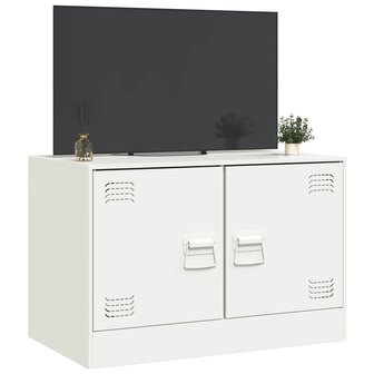 Tv-meubel 67x39x44 cm staal wit 5