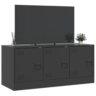 Tv-meubel 99x39x44 cm staal zwart 5