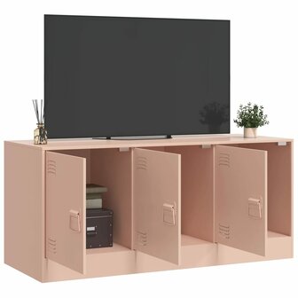 Tv-meubel 99x39x44 cm staal roze 4