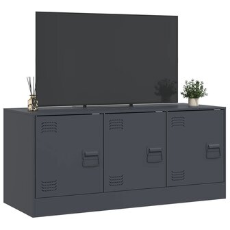 Tv-meubel 99x39x44 cm staal antracietkleurig 5