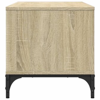 Tv-meubel 102x40x41 cm hout en gepoedercoat staal sonoma eiken 6