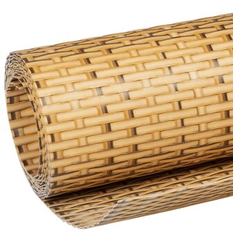 Balkonscherm 300x100 cm poly rattan lichtbruin 6