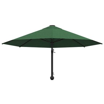 Wandparasol met metalen paal 300 cm groen 4