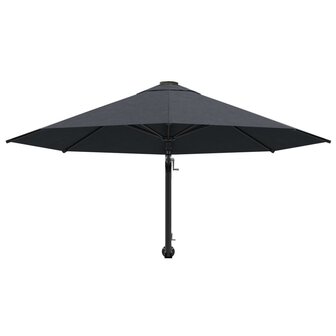 Wandparasol met metalen paal 300 cm antraciet 4