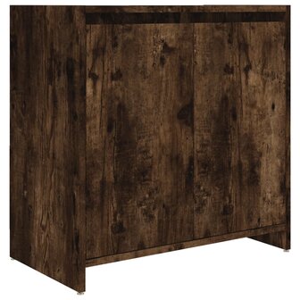 Badkamerkast 60x33x61 cm bewerkt hout gerookt eikenkleurig 2