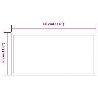 Badkamerspiegel LED 60x30 cm 5