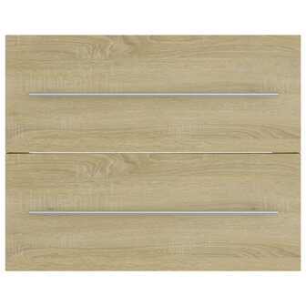 Wastafelkast 60x38,5x48 cm bewerkt hout sonoma eikenkleurig 6