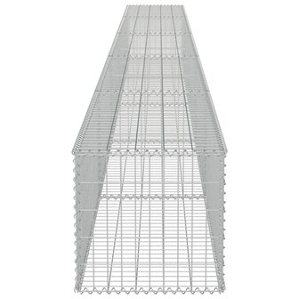 Schanskorfmuur met deksels 600x50x50 cm gegalvaniseerd staal 5