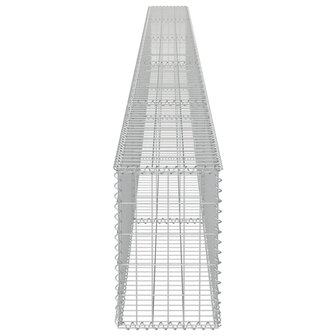 Schanskorfmuur met deksels 600x30x50 cm gegalvaniseerd staal 5