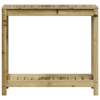 Oppottafel met schap 82,5x35x75 cm ge&iuml;mpregneerd grenenhout 5