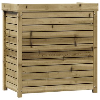 Oppottafel met schappen 82,5x50x86,5 cm ge&iuml;mpregneerd hout 7