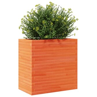 Plantenbak 70x40x68,5 cm massief grenenhout wasbruin 4