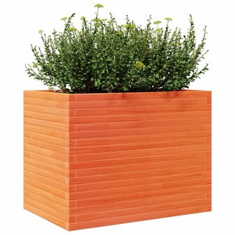 Plantenbak 90x60x68,5 cm massief grenenhout wasbruin 4