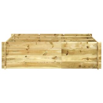 Plantenbak verhoogd 150x100x40 cm ge&iuml;mpregneerd hout 2