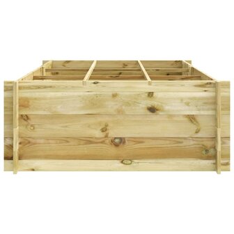 Plantenbak verhoogd 150x100x40 cm ge&iuml;mpregneerd hout 3