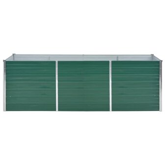 Plantenbak verhoogd 240x80x77 cm gegalvaniseerd staal groen 3