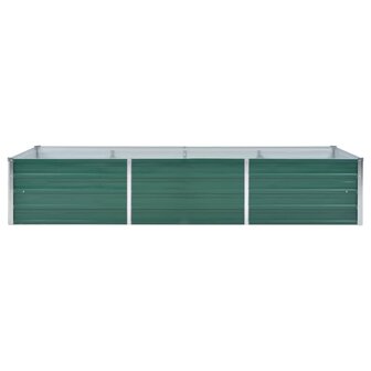 Plantenbak verhoogd 240x80x45 cm gegalvaniseerd staal groen 3