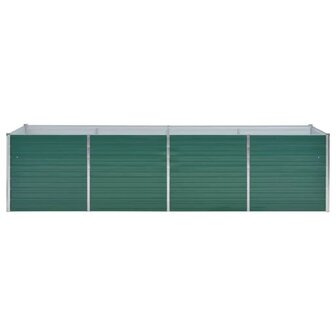 Plantenbak verhoogd 320x80x77 cm gegalvaniseerd staal groen 3