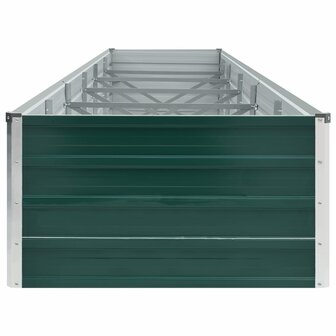 Plantenbak verhoogd 480x80x45 cm gegalvaniseerd staal groen 4