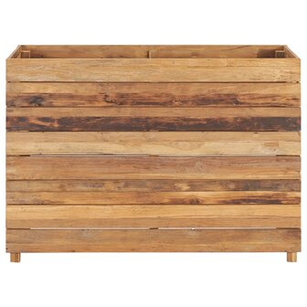 Plantenbak verhoogd 100x40x72 cm gerecycled teakhout en staal 3