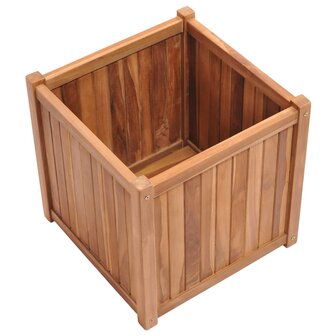 Plantenbak verhoogd 50x50x50 cm massief teakhout 3