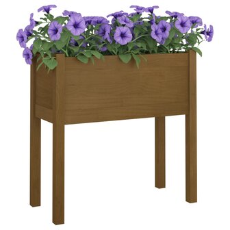 Plantenbak 70x31x70 cm massief grenenhout honingbruin 6