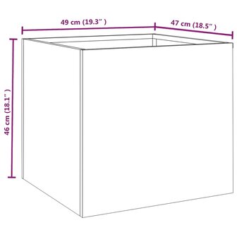 Plantenbak 49x47x46 cm cortenstaal 10