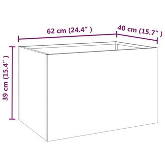 Plantenbak 62x40x39 cm cortenstaal 10