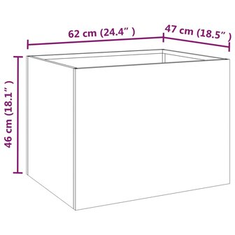 Plantenbak 62x47x46 cm cortenstaal 10