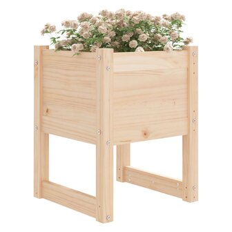 Plantenbakken 2 st 40x40x52,5 cm massief grenenhout 3