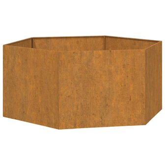 Plantenbak roestig 90x90x45 cm cortenstaal 2