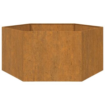 Plantenbak roestig 90x90x45 cm cortenstaal 5