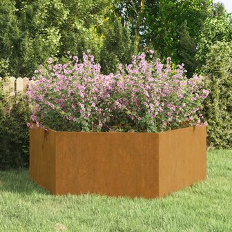 Plantenbak roestig 138x120x45 cm cortenstaal 1